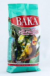 Вака высокое качество д/мелких и средних попугаев в период линьки 500 г 48781