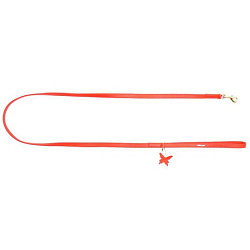 Поводок Collar Glamour красный шир 10мм дл 122см 33703