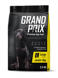 GRAND PRIX DOG Large Junior сухой корм для щенков крупных пород с курицей 2,5 кг