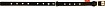 Ошейник "Dog Extreme" нейлоновый двойной со стразами (ш. 20мм, дл. 30-40 см) черный 67071