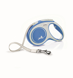 FLEXI Рулетка NEW COMFORT  M ремень 5 м до 25 кг синий 61202F