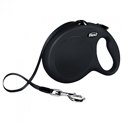 Рулетка FLEXI "NEW CLASSIC"  M трос 8м 20 кг, черный 41201F