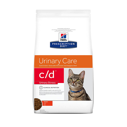 Hill's (Хиллс) вет.диета C/D Urinary Stress для кошек "Профилактика МКБ" с курицей 400 г 3148