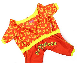 FOR MY DOG Дождевик красно/желтый дев. р-р 12Chh 150SS-2015F