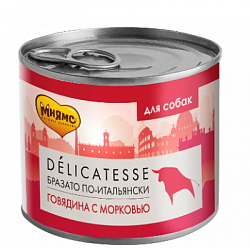 Мнямс консервы для собак всех пород "Бразато по-итальянски" (говядина с морковью) 200 г 
