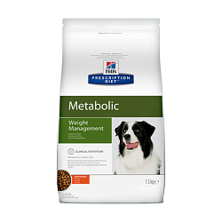 Hill's (Хиллс) Metabolic сухой диетический корм для собак, способствует снижению и контролю веса, с курицей 1,5кг