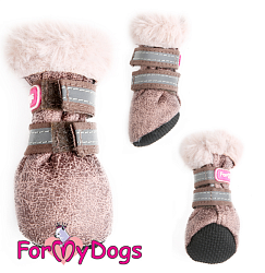 FOR MY DOG Сапоги зимние коричневый ц/кр (5) TDSH0015-2022