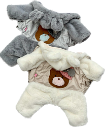 Limargy Комбинезон шуба "Bear" для девочек размер спины 25 см