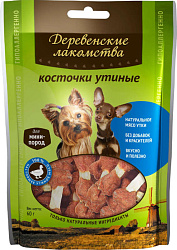 Деревенские лакомства Косточки утиные для мини-пород 60 г 79711526