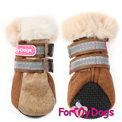 FOR MY DOG Сапоги зимние коричневые (3) FMD642-2019 Br
