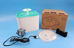 Фонтан-поилка для домашних животных «Чистый котик», 2л