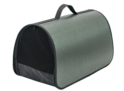 Сумка-переноска жёсткая САКВОЯЖ №2 40,5*24*24см (нейлон однотон., пластик),  зелёная ЧИП