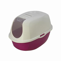 Туалет-домик Smart Cat с угольн. фильтром 54*40*39 см C370-328 ярко-розовый 24647роз Moderna