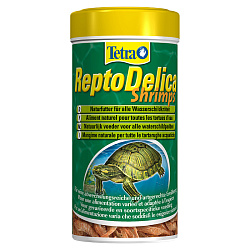 Tetra Repto Delica Shrimps креветки лакомство для водных черепах 250 мл