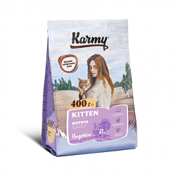 KARMY Kitten сухой корм для беременных и кормящих кошек и котят индейка 400 г 6931