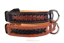 Ошейник "Collar" двойной с вплетенной косой 02346