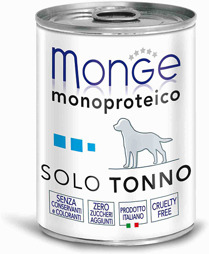 Monge Dog Monoproteico Solo консервы для собак паштет из тунца 400 г 70014243