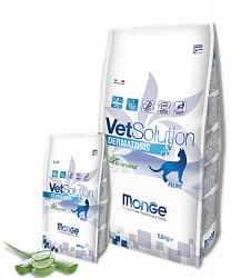 Monge VetSolution Cat Dermatosis сухой корм диета для кошек с заболеваниями кожи 400 г 70081542