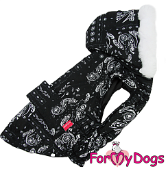 FOR MY DOG Попона "Пэчворк"черная р-р 18