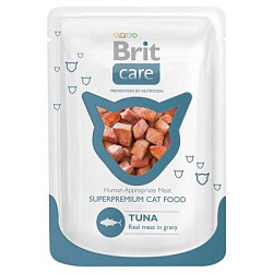 BRIT влажный корм для кошек тунец пауч 80 г 7023