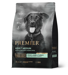 Premier Dog Премьер Дог Ягненок с индейкой для собак средних пород 3 кг