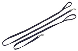 Поводок-25 нейлон с прорезин.ручкой"Dog Extreme" 1,10 м черный 43171