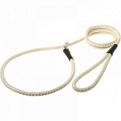Поводок-удавка с кольцом "нейлоновый канат" 8 мм*170 см (слоновая кость) PDE0868IV  V.I.Pet