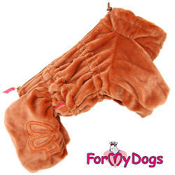 FOR MY DOG Комбинезон-шубка коричневая для мальчиков (18) FW1097-2021 M* 