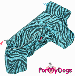 FOR MY DOG Дождевик голубой в полоску для мальчиков 685SS-2022М