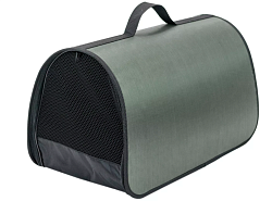 Сумка-переноска жёсткая САКВОЯЖ №3 45*26,5*26,5см (нейлон однотон., пластик), зелёная ЧИП