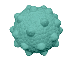 Mr.Kranch Игрушка для собак Мяч с шипами 8 см неоновая голубая (33001)
