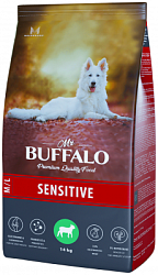 Mr. Buffalo SENSITIVE Сухой корм для взрослых собак с чувствительным пищеварением ягненок 14 кг
