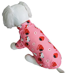 Толстовка "Клубничка" розов, S / Pet Feshion