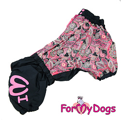 FOR MY DOG Комбинезон черно/розовый для девочек (К39) FW747-2019 М