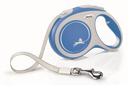 FLEXI Рулетка NEW COMFORT L  ремень 8 м до 50 кг синий  62302 F