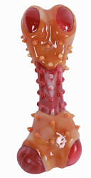 Игрушка для собак Карнивор кость, вкус бекона, красная 13.5 x 5.7 x 4.9 см MPets 10661599