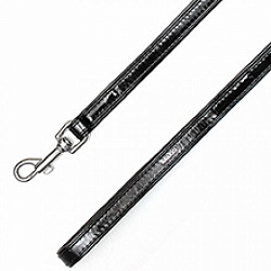 Поводок "Collar brilliance" черный для кошек и мел.пор.соб.(ширина 13 мм длина 122 см) 39561