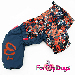 FOR MY DOG Комбинезон синий/оранжевый д/мальчиков  (20) FW843-2020 М