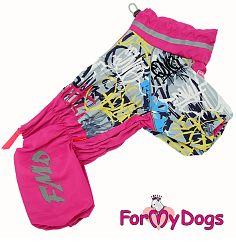 FOR MY DOG Дождевик розовый для девочек 594SS-2022F