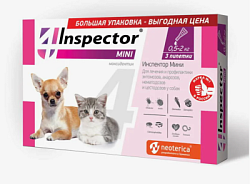 Inspector инсекто-акарицидные капли от всех паразитов д/кошек и собак 0,5-2кг (3 пип)