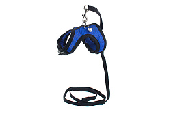 Шлейка+поводок для мелких грызунов "Дарэлл-АЭРО" 3d-сетка цв.регул. №1 (обхв.груди 12-17 см)  035801