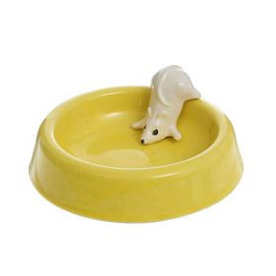 Миска с белой мышкой 0,2 л, цвет микс 1177691 Sima