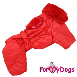 FOR MY DOG Комбинезон красный для девочек (16) FW723-2019 F