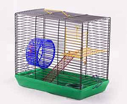 Клетка КГР ВАКА для джунгариков "Малыш 2" с миской и колесом 260*145*230 мм 52569