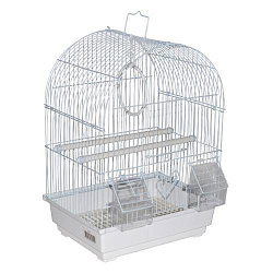 Клетка д/птиц цветная 30*23*39см овальная, комплект KREDO 