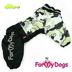 FOR MY DOG Комбинезон черно/желтый камуфляж для мальчика (A0) FW1036/1-2021 M
