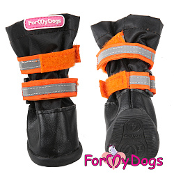 FOR MY DOG Сапоги РП черно/оранжевые (7) FMD656-2020 BL/Or