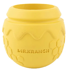 Игрушка для собак Горшочек меда 9*8 см желтая с ароматом сливок, Mr.Kranch 