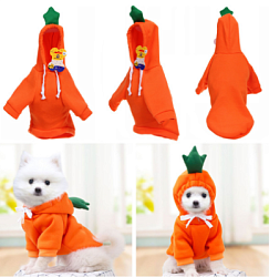 Кофта-толстовка для собаки "Wonderful style-Морковка" с капюшоном, размер XL (56*40*26см)