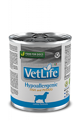 Farmina (Фармина) Vet Life Dog Hypoallergenic Fish & Potato влажный корм для собак 300г жб